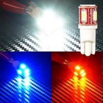 [T10타입] 12V-24V 5730 6발(국산) LED전구, 12V|레드LED-레드LED