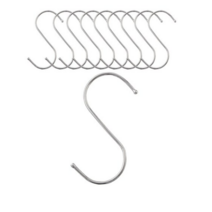 아트사인 S자 걸이형행거 특대 비포장, 실버, 50개입