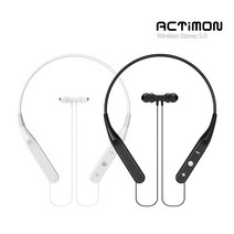 액티몬 넥밴드 블루투스5.0 이어폰, 화이트, ACTIMON-H500
