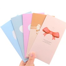 10개 생일 기념일 출산 파스텔컬러 축하카드 부모님생신 연주회 전시회 승진, 리본 - 골드