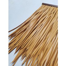 인조 볏짚 모조 지붕 처마 원두막 지푸라기 갈대 동남아 시골 인테르이 소품 플라스틱 시공, 밀짚 황색 농축 50 50cm