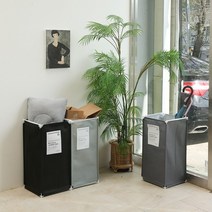 가정용 재활용 60L 분리수거함, 소형 40L, 그레이