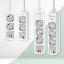 태주산업 부엉이클릭탭 국내생산 고속충전 USB형 2구 3구, 1.5m, 1개