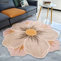 DFMEI 플라워 카펫 베드 카펫 원형 카펫
