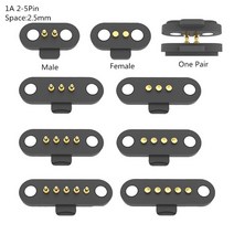 전장부품 12V 1A 방수 마그네틱 포고 핀 커넥터 2P 3P 4P 5P 6P Pogopin 남성 여성 2.5 MM 스프링로드 DC, 03 4Pin