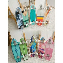 스케이트보드 서핑보드 페달프리 빅피쉬 브러쉬, (B7스프링브릿지)31인치VibrantBlue