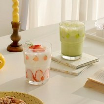 비바잉홈MH 후르츠 전사 유리컵 [4종], 선택:후르츠 전사 유리컵 4종:복숭아패턴, 단품