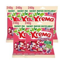 크레마 레드 후르츠 카라멜 240g Krema Fruits Rouges, 5팩