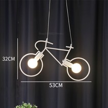 자전거 거치대 벽걸이 Modern Nordic Bicycle Chandelier vallkim Lighting LED Loft Ceiling Lamp Childre, 02 white wire
