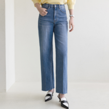 모노앳디 플리오 히든밴딩 와이드 데님 팬츠