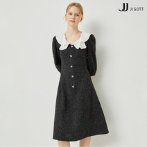 (정품)(JJ지고트) 와이드 러플 칼라 배색 원피스 GM8P0OP81