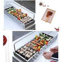 양꼬치 구이기계 바베큐기계 꼬챙이 꼬치구이 닭꼬치 그릴 화로 꼬치구이기 구이 회전, 1. 럭셔리 세트1
