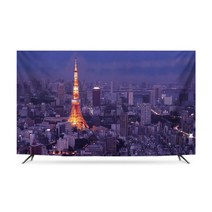 TV 대형 벽걸이 티비 커버 가림막 가리개 덮개 6종 32-86인치 모니터 커버 도시 풍경, 37인치