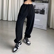 언더스탠딩 몸빼 제이핏 루디아 에고이스트 캐주얼 루즈 핏 하이 웨스트 스웨트팬츠 여성용 조깅 스포츠 바