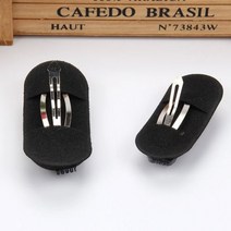 도매팜 쉽고 간편하게 머리에 볼륨을 주는 볼륨패드 볼륨핀 고정핀, 블랙, 1set(2p)