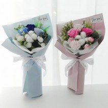 비누꽃다발 D 발렌타인데이 화이트데이, 주문확인후 3일후 발송 (대량주문은 5일)_핑크_감사