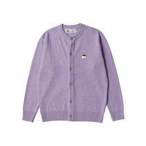 [비욘드클로젯] 2022 ILP SIGNATURE WAPPEN ROUND CARDIGAN LILAC