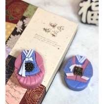 전통 한복비누 2구세트, 모던창박스