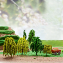 동아측기 포레스 나무모형 모형나무 버드나무, 녹색 8cm