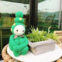 사색선인장 소녀 양말인형 만들기 .펠트박스