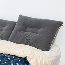 [JAJU/자주] 커버가 필요 없는 피그 경추 베개솜 70cm 50cm 차콜 2108391965030014, 차콜 그레이