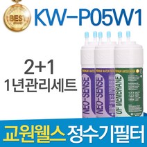 교원웰스 KW-P05W1 고품질 정수기 필터 호환 전체세트, 선택02_1년관리세트(2+1=3개)