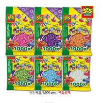 유아 아동 SES 비즈 공예 재료 1 000PCS 아동공예 두뇌발달장난감, 투명00730