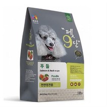 목우촌 전연령용 오리 펫9단 푸들 전용사료, 25개, 1.8kg