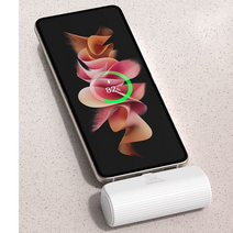 충전선없는 아이폰충전기 5000mAh 보조배터리 도킹형 간편휴대 아이폰SE3 아이폰SE2 아이폰8 아이폰7, 선택1번 C타입 - 블랙