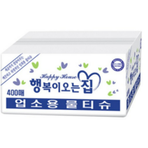 행복이오는집 업소용 물티슈 낱개포장형, 400매, 3박스