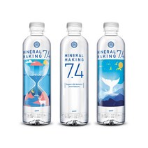 미네랄메이킹7.4 천연 알칼리수 미네랄워터 500ml FDA인증, 100개