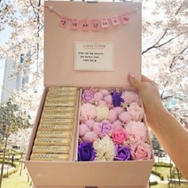 라봄플라워 어버이날용돈박스 부모님 플라워 반전 용돈상자 현금선물, 핑크박스M-퍼플꽃-용돈봉투-사랑합니다
