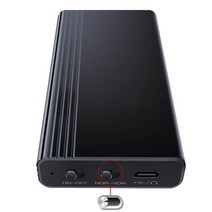 AT-B2500 고성능 장시간녹음기 연속녹음 음성녹음VOS 15일간 32GB 조작이 편리한 간편녹음방식 자석부착형, 블랙