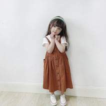 엄마랑 딸이랑 끈나시 커플 롱 원피스(2색상)