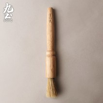 커피 기계 청소 브러시 ​​나무 손잡이 부드러운 강모 브러시 긴 손잡이 분쇄기 커피 가루 청소 브러시 ​​가정용, NONE, 색상 분류: 커피 머신 청소 브러시