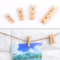 나무집게 사진집게 사진장식 폴라로이드 미니 사진집, 사이즈, 4.5cm