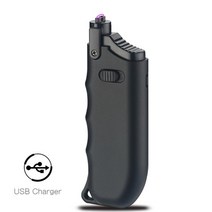 캠핑 아웃도어 토치 전기 라이터 충전 방풍 주방 가스 스토브 야외 USB 식 촛불 플라즈마 아크 바베큐, 협력사, 검은 색