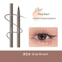 Judydoll-뉴 블랙 리퀴드 아이 라이너 펜슬 24 시간 지속 방수 일본 메이크업 초극세 펜, [04] 04 gray brown