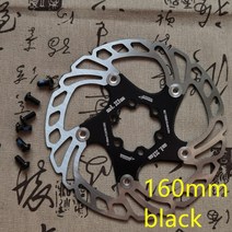 조수석 브레이크패드 새로운 디스크 140160180203mm 자전거 로터 mtb 냉각, 160mm 블랙