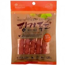 문구 완구 애완 용품 핑거푸드 닭고기 핫도그 120g(강아지 간식)/BK, 상세페이지 참조