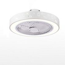 실링팬 미니실링팬 씰링팬지능형 천장 선풍기 조명 220V 110 철제 중공 LED 침실 다이닝 룸 통합, 08 주황색_02 220V
