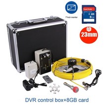배관 산업용 내시경 512hz sonde 송신기 로케이터 수중 비디오 시스템 파이프 벽 검사 하수도 카메라 키트 10 인치 IPS 모니터 포함, 1 10m, 1 7inch 23mm dvr