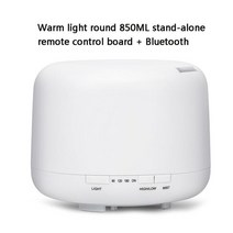 ai 가습기 RC 원격 사무실 스마트 초음파 아로마 테라피 에센셜 오일 아로마 디퓨저, 따뜻한 led r 850ml b