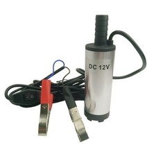 진공 펌프 에어컨 설치 모터 정비 전기펌프 휴대용 미니 12V 24V DC 전기 잠수정 펌프 디젤 오일 물 펌핑, 02 12V
