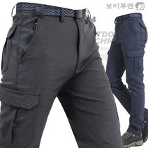 AEK2110 남성 스판 기모 등산바지 등산복 작업복