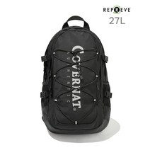 국내매장 정품 커버낫 COVERNAT 어센틱 로고 백팩 27L 블랙