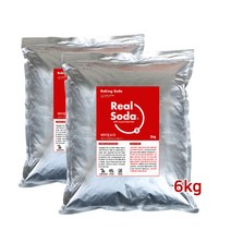 리얼소다 베이킹소다 프리미엄 6kg(3kg 2팩) 독일산 대용량 천연세제 세탁 식용베이킹소다 파우더 식소다, 베이킹소다 6kg(3kg 2팩)