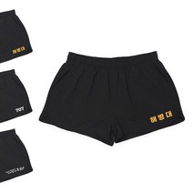 쿠닌 마라톤 고급 스포츠 무지형 반바지 블랙 군인용품 트레이닝 6W921C61