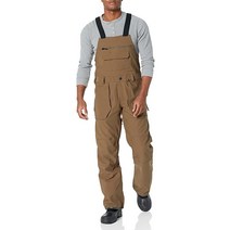 컴퍼니24 볼컴 남성 Roan Bib 오버롤 스노우보드 팬츠 다크 티크 S3, Dark Teak S3_X-Large