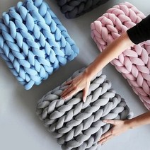 뿌쑤쑥 자이언트얀 뜨개질실 벨벳 뜨개질공방 굵은실 500g, 벨벳 자이언트얀, 회색500g (벨벳)
